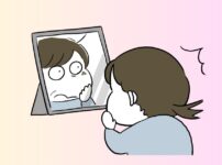 シミにびっくり