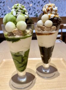 ナナズグリーンティーのパフェ